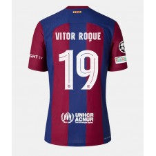 Barcelona Vitor Roque #19 Hjemmedrakt Kvinner 2023-24 Kortermet